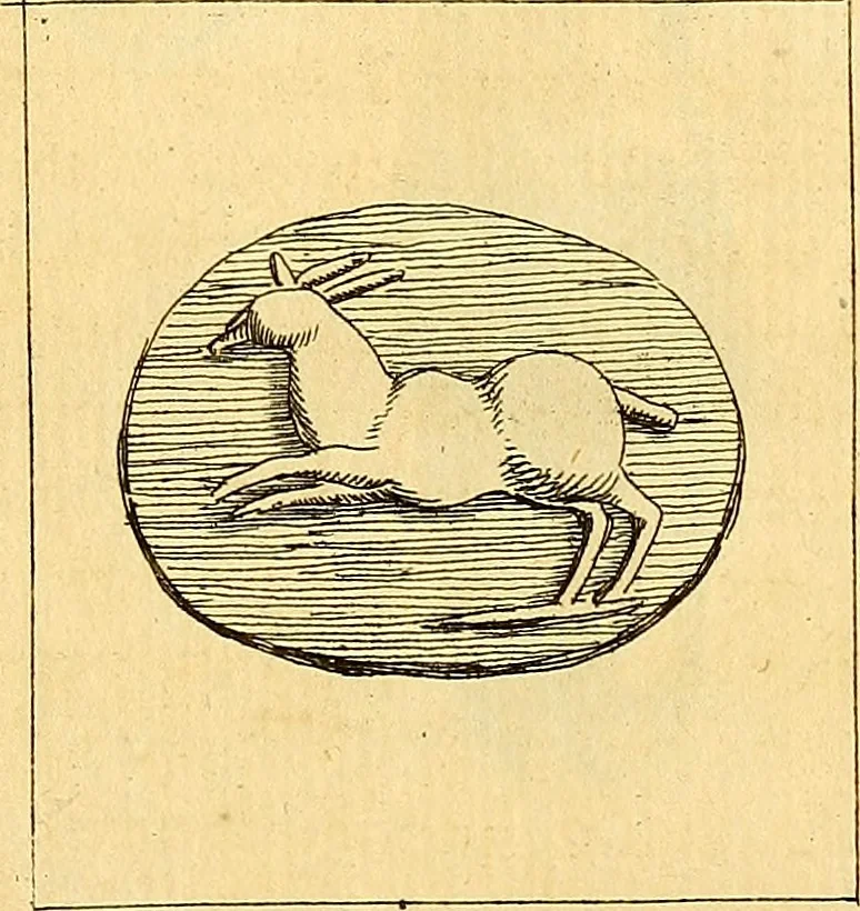 An illustration from Recueil d'antiquités égyptiennes, étrusques, greques et romaines, 1752, leaf 186