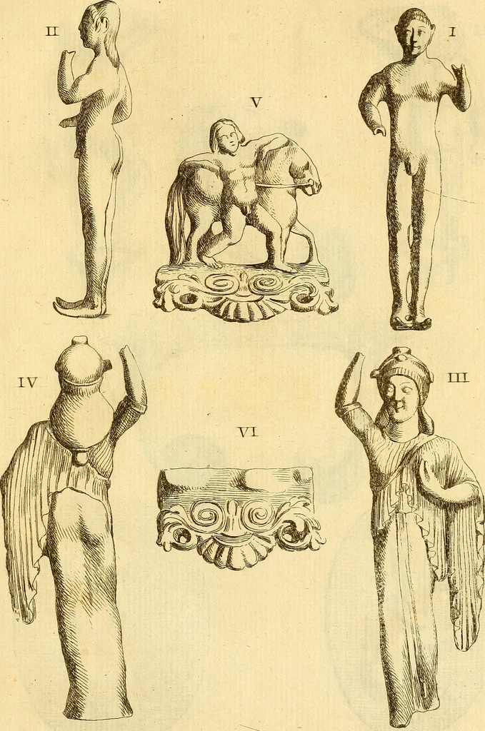 An illustration from Recueil d'antiquités égyptiennes, étrusques, greques et romaines, 1752, leaf 190