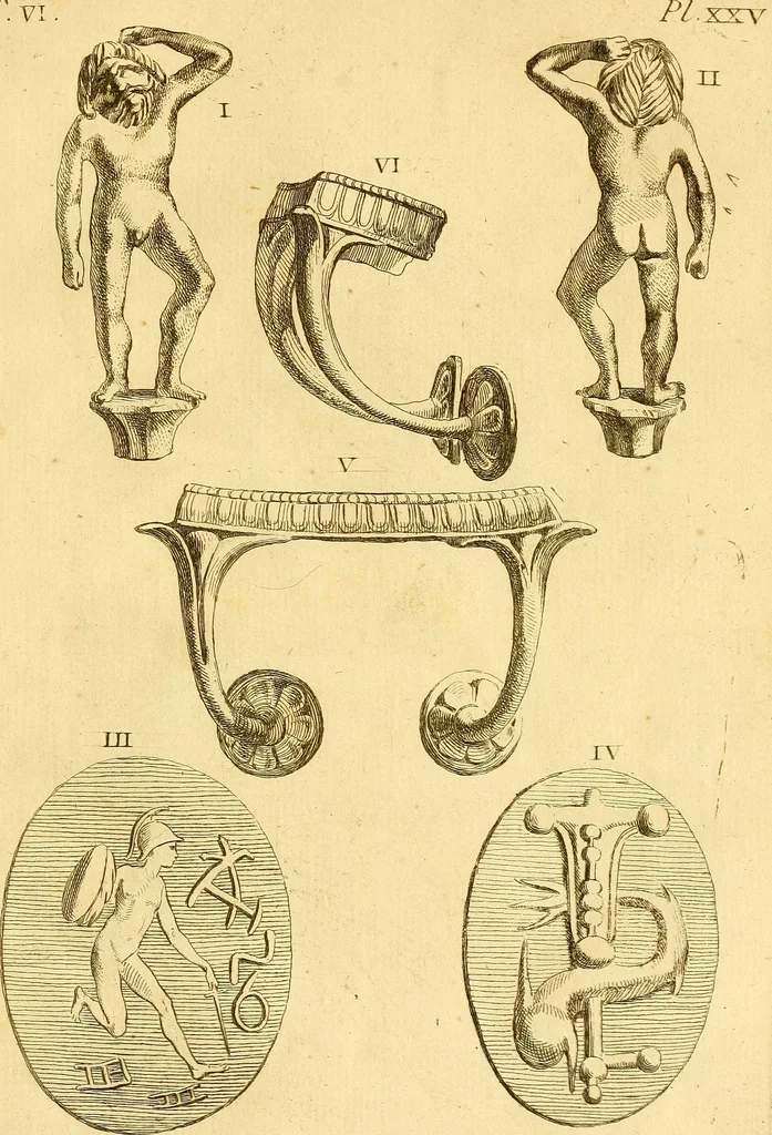 An illustration from Recueil d'antiquités égyptiennes, étrusques, greques et romaines, 1752, leaf 192