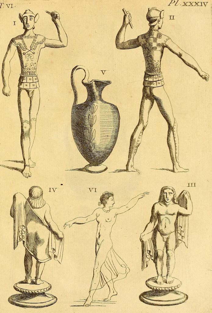 An illustration from Recueil d'antiquités égyptiennes, étrusques, greques et romaines, 1752, leaf 210