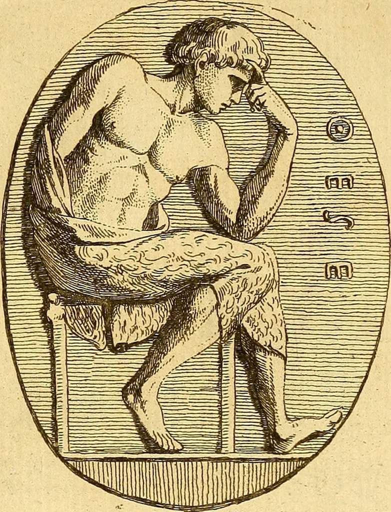 An illustration from Recueil d'antiquités égyptiennes, étrusques, greques et romaines, 1752, leaf 214