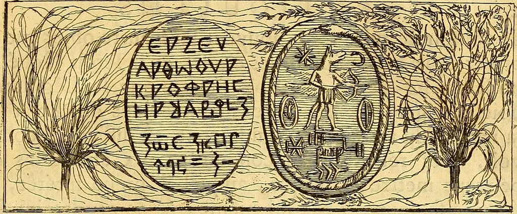 An illustration from Recueil d'antiquités égyptiennes, étrusques, greques et romaines, 1752, leaf 28