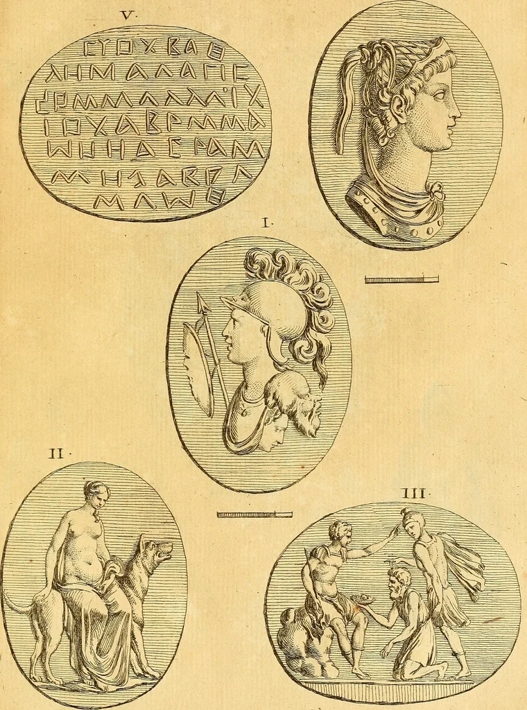 An illustration from Recueil d'antiquités égyptiennes, étrusques, greques et romaines, 1752, leaf 322