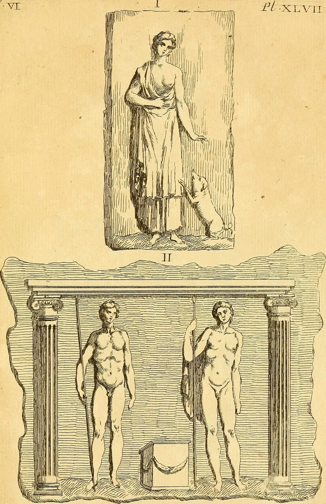 An illustration from Recueil d'antiquités égyptiennes, étrusques, greques et romaines, 1752, leaf 336