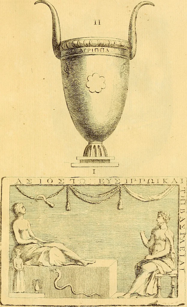 An illustration from Recueil d'antiquités égyptiennes, étrusques, greques et romaines, 1752, leaf 352