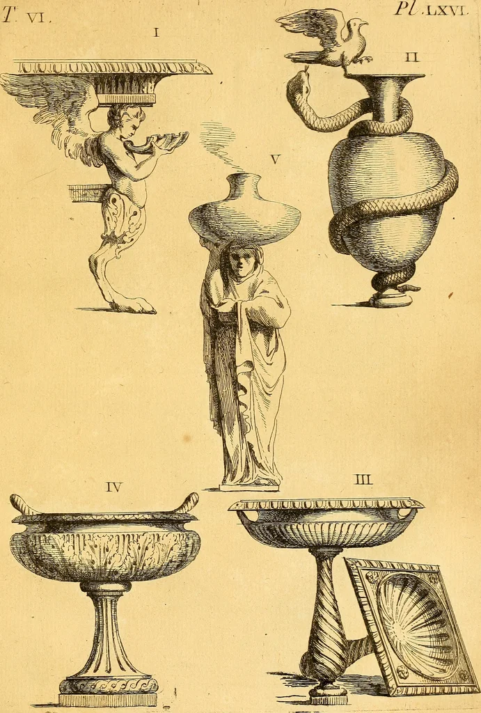 An illustration from Recueil d'antiquités égyptiennes, étrusques, greques et romaines, 1752, leaf 374