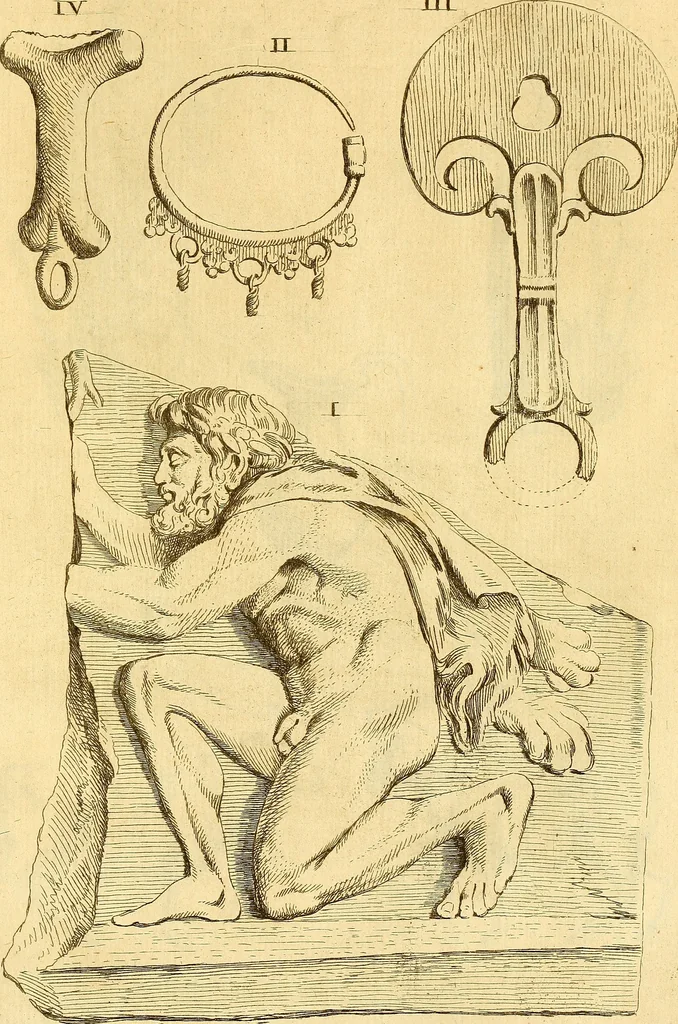 An illustration from Recueil d'antiquités égyptiennes, étrusques, greques et romaines, 1752, leaf 512