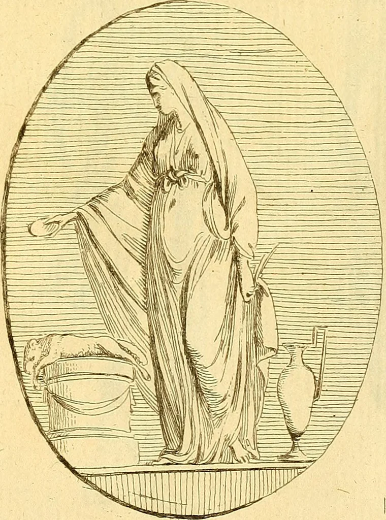 An illustration from Recueil d'antiquités égyptiennes, étrusques, greques et romaines, 1752, leaf 516