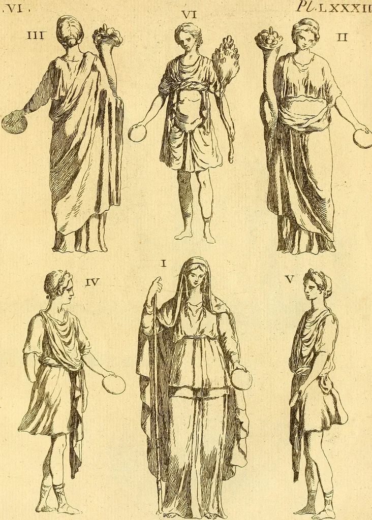 An illustration from Recueil d'antiquités égyptiennes, étrusques, greques et romaines, 1752, leaf 518