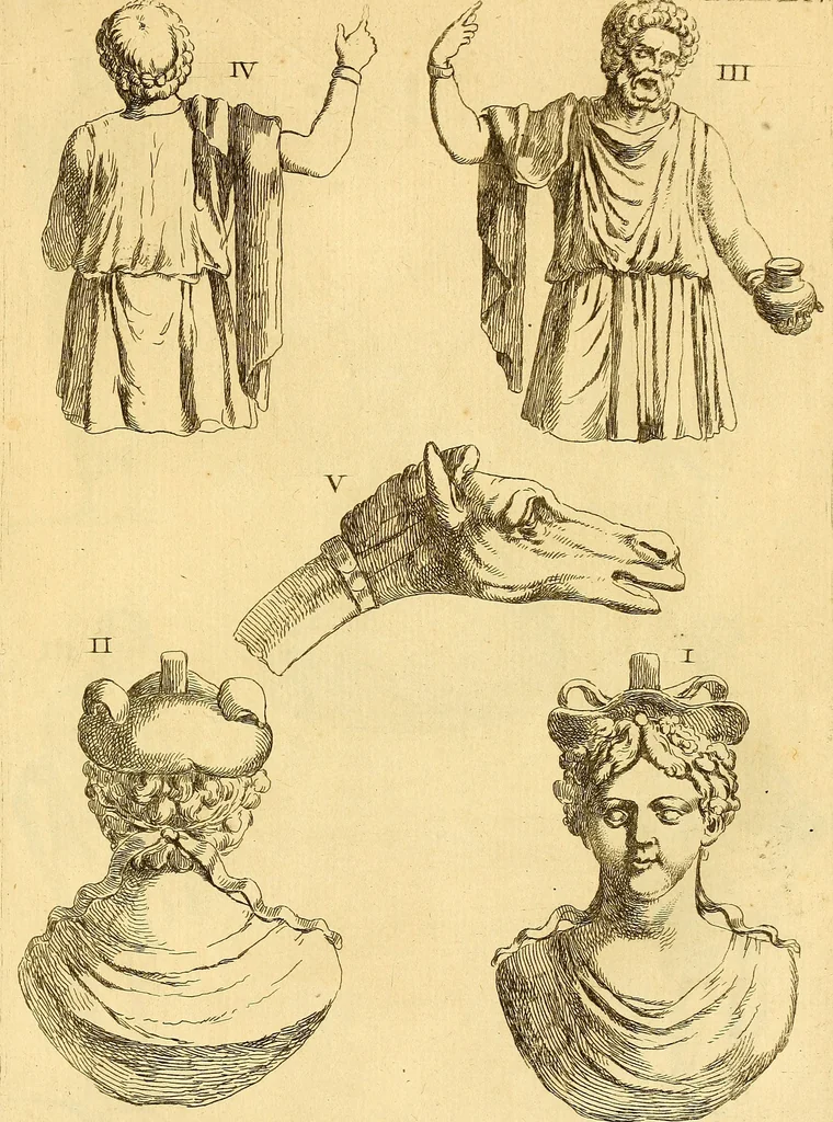 An illustration from Recueil d'antiquités égyptiennes, étrusques, greques et romaines, 1752, leaf 522
