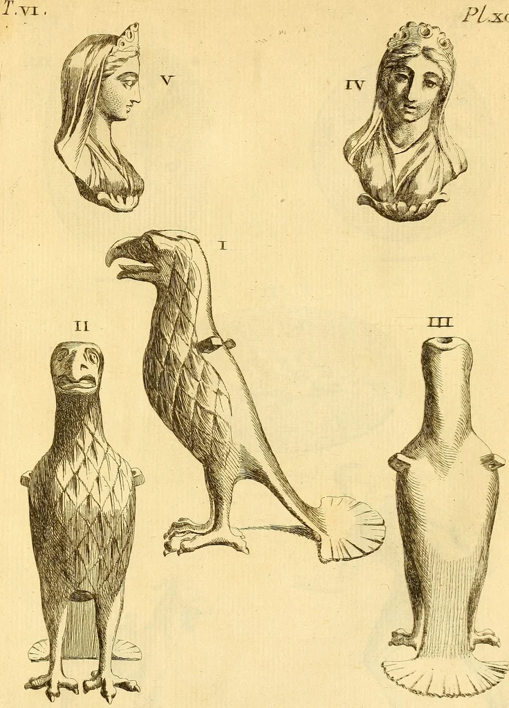 An illustration from Recueil d'antiquités égyptiennes, étrusques, greques et romaines, 1752, leaf 536