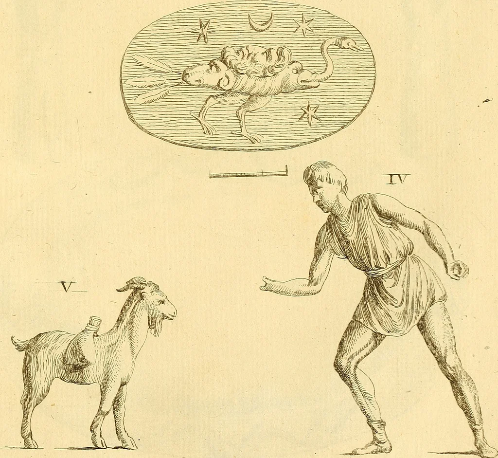 An illustration from Recueil d'antiquités égyptiennes, étrusques, greques et romaines, 1752, leaf 538
