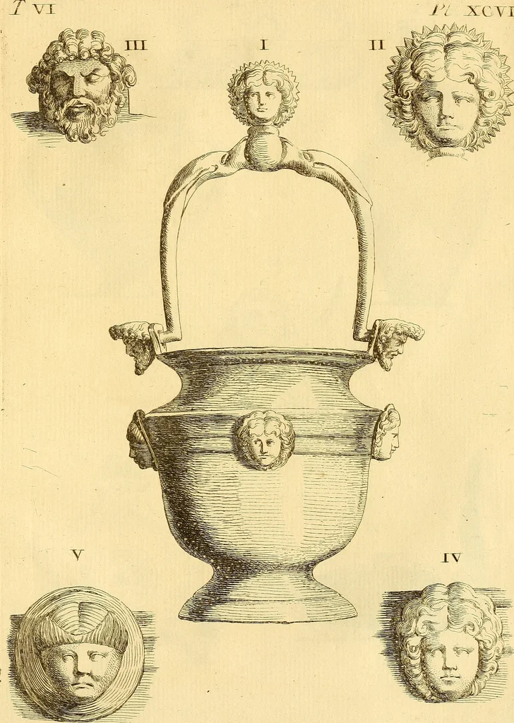An illustration from Recueil d'antiquités égyptiennes, étrusques, greques et romaines, 1752, leaf 546