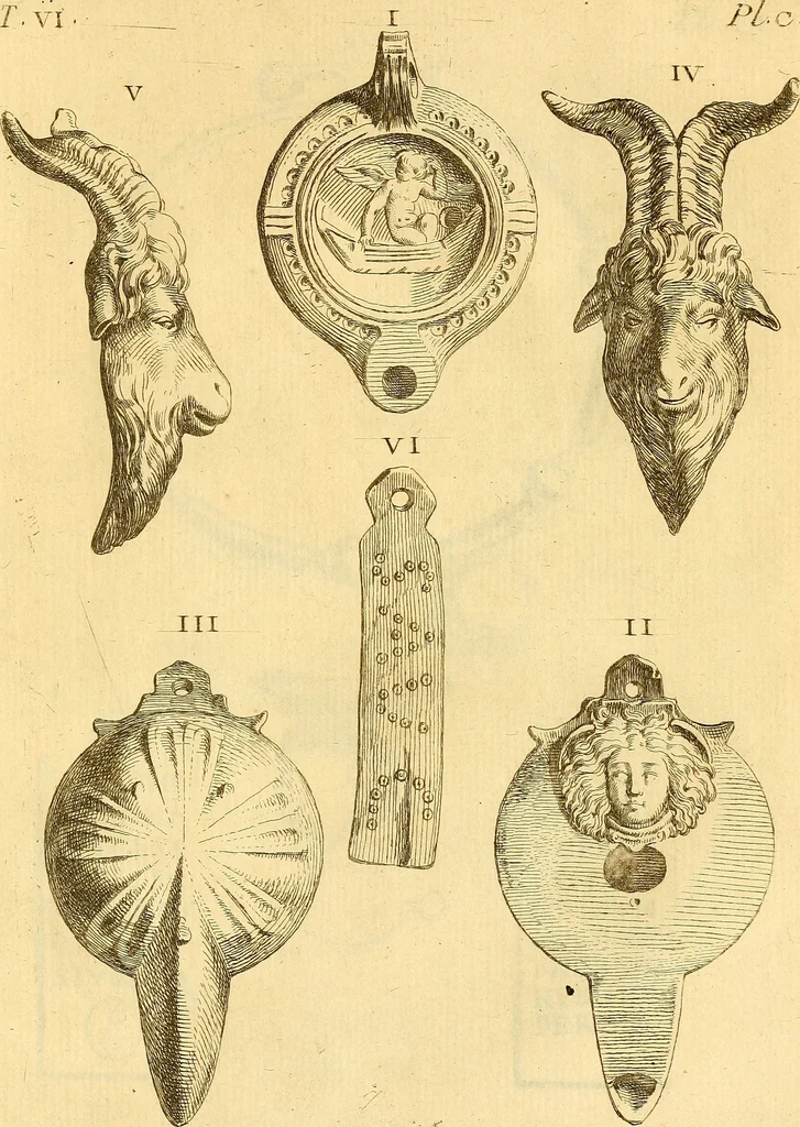 An illustration from Recueil d'antiquités égyptiennes, étrusques, greques et romaines, 1752, leaf 554