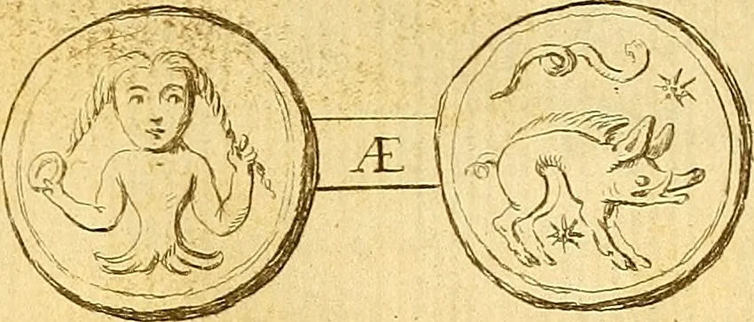 An illustration from Recueil d'antiquités égyptiennes, étrusques, greques et romaines, 1752, leaf 644