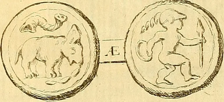 An illustration from Recueil d'antiquités égyptiennes, étrusques, greques et romaines, 1752, leaf 644
