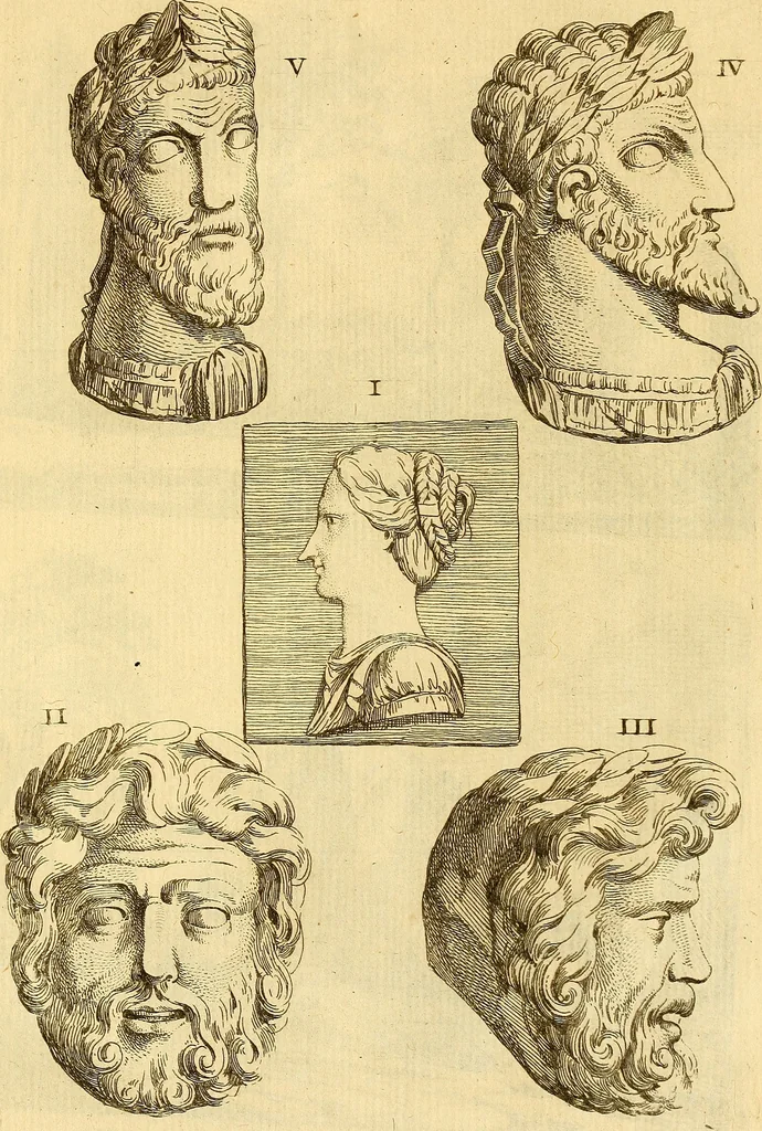 An illustration from Recueil d'antiquités égyptiennes, étrusques, greques et romaines, 1752, leaf 664