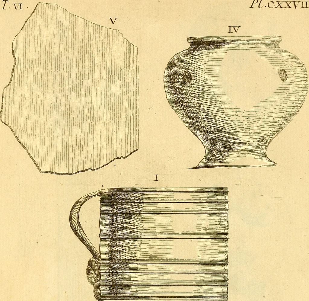An illustration from Recueil d'antiquités égyptiennes, étrusques, greques et romaines, 1752, leaf 692