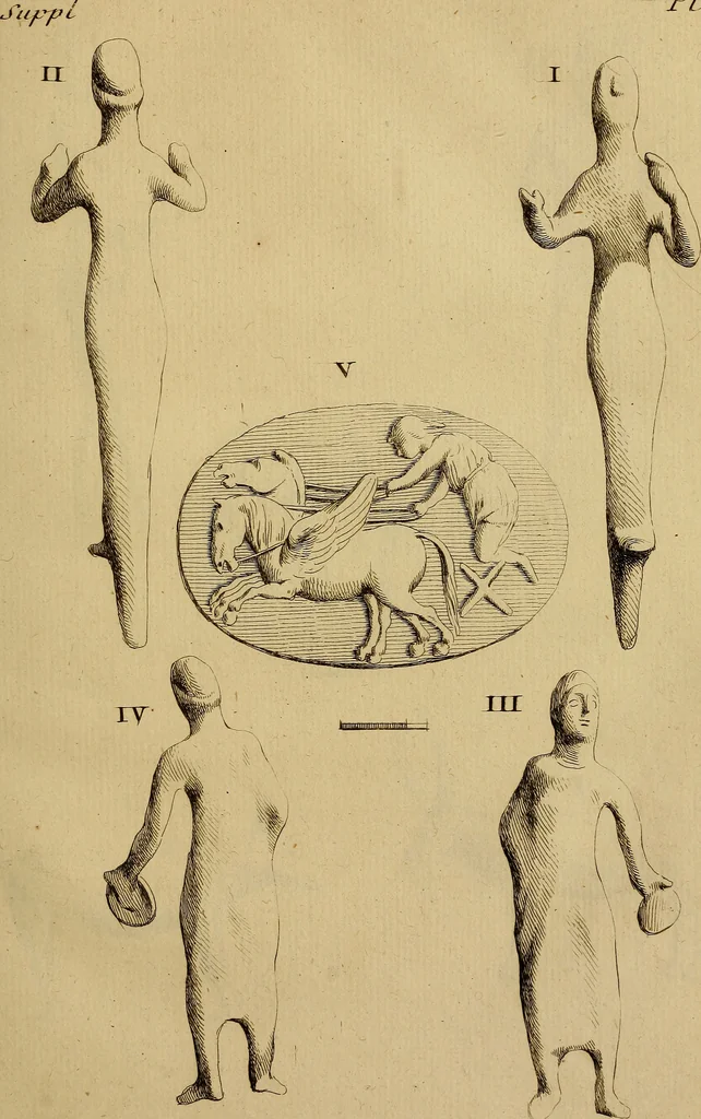 An illustration from Recueil d'antiquités égyptiennes, étrusques, greques et romaines, 1752, leaf 214