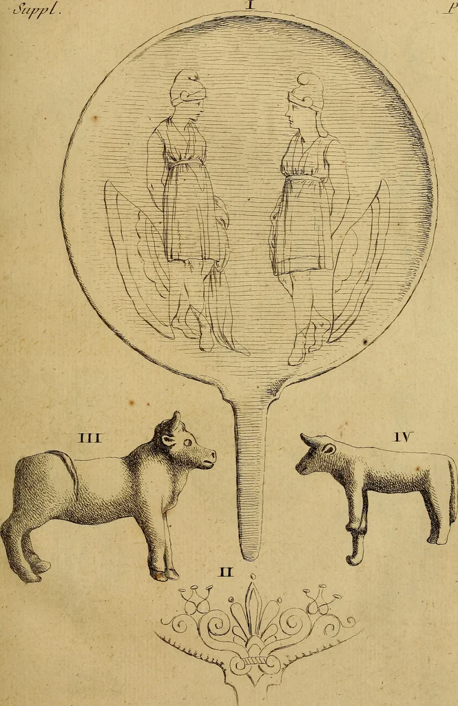An illustration from Recueil d'antiquités égyptiennes, étrusques, greques et romaines, 1752, leaf 220