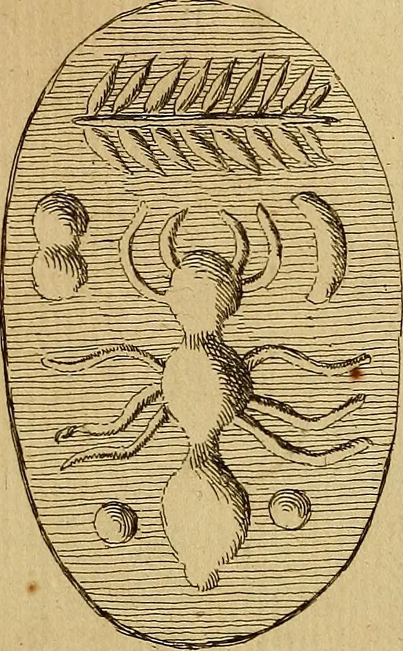 An illustration from Recueil d'antiquités égyptiennes, étrusques, greques et romaines, 1752, leaf 222