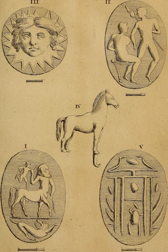 An illustration from Recueil d'antiquités égyptiennes, étrusques, greques et romaines, 1752, leaf 226