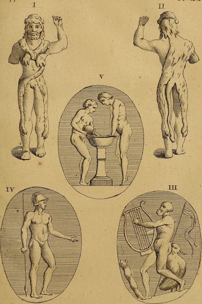 An illustration from Recueil d'antiquités égyptiennes, étrusques, greques et romaines, 1752, leaf 230