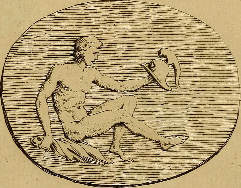 An illustration from Recueil d'antiquités égyptiennes, étrusques, greques et romaines, 1752, leaf 232