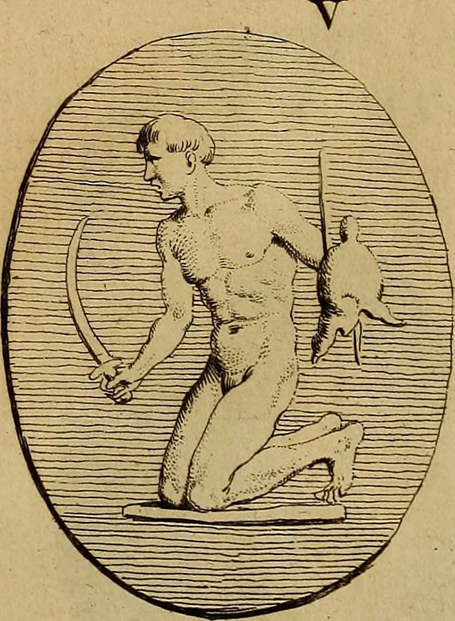 An illustration from Recueil d'antiquités égyptiennes, étrusques, greques et romaines, 1752, leaf 232