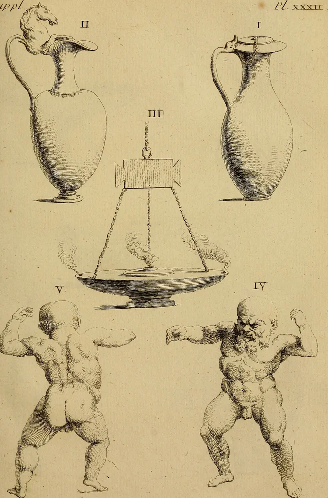 An illustration from Recueil d'antiquités égyptiennes, étrusques, greques et romaines, 1752, leaf 282