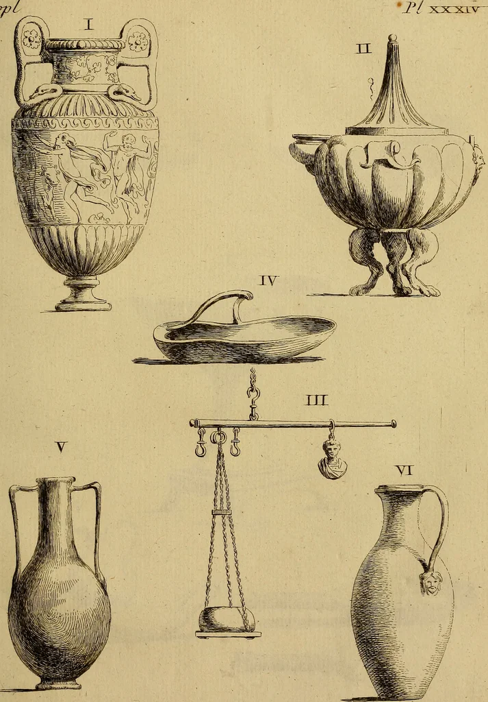 An illustration from Recueil d'antiquités égyptiennes, étrusques, greques et romaines, 1752, leaf 286