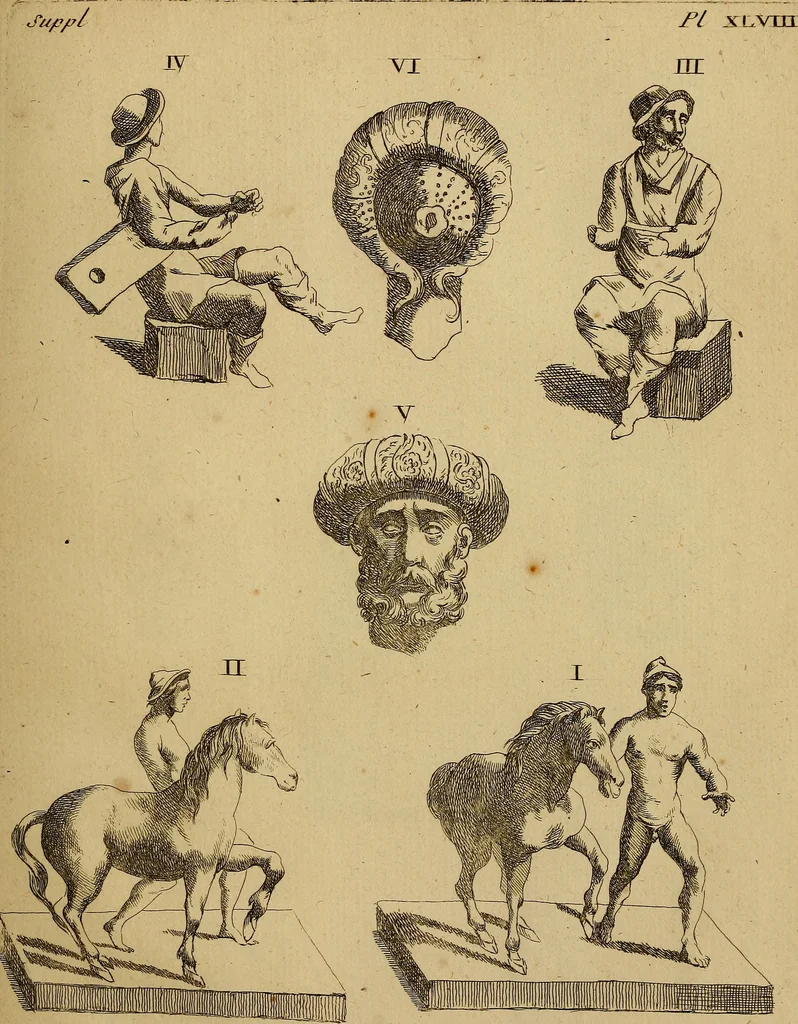 An illustration from Recueil d'antiquités égyptiennes, étrusques, greques et romaines, 1752, leaf 370