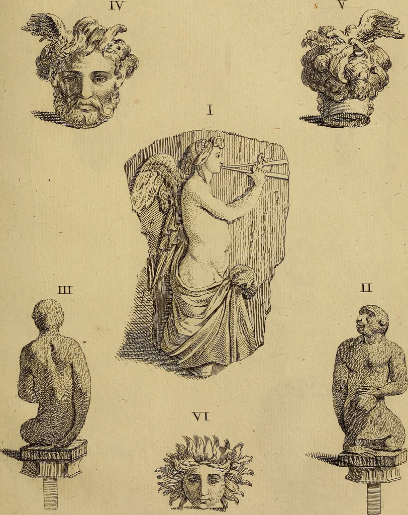 An illustration from Recueil d'antiquités égyptiennes, étrusques, greques et romaines, 1752, leaf 374