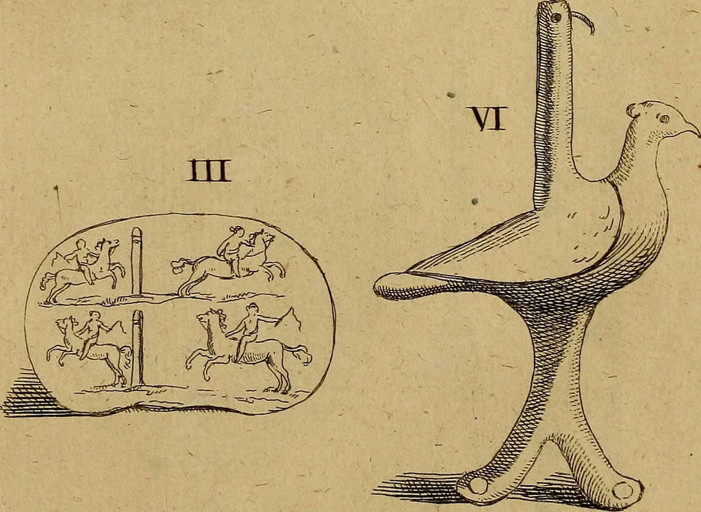 An illustration from Recueil d'antiquités égyptiennes, étrusques, greques et romaines, 1752, leaf 386