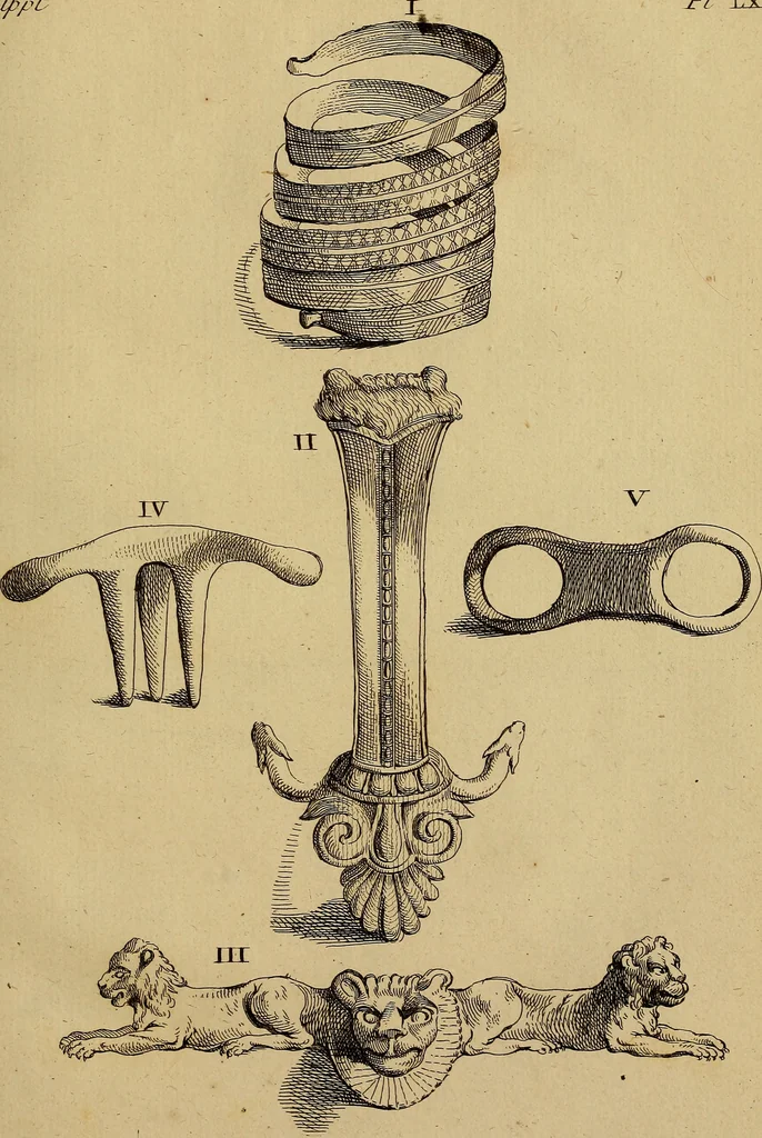 An illustration from Recueil d'antiquités égyptiennes, étrusques, greques et romaines, 1752, leaf 396