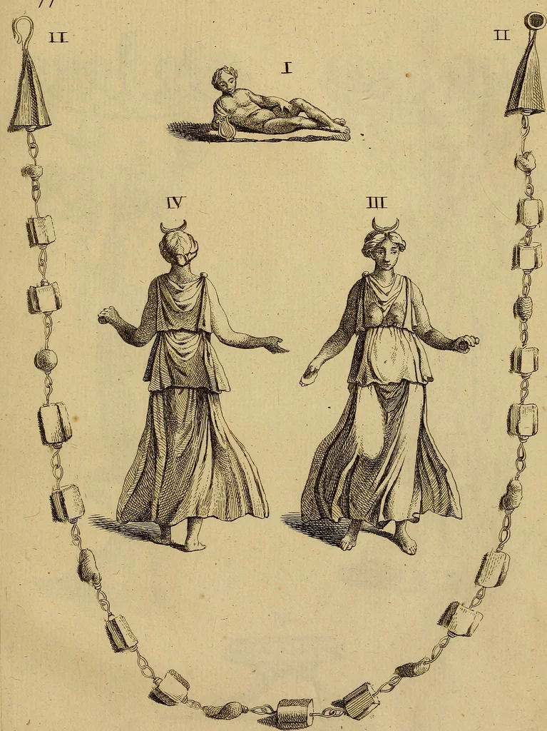 An illustration from Recueil d'antiquités égyptiennes, étrusques, greques et romaines, 1752, leaf 508