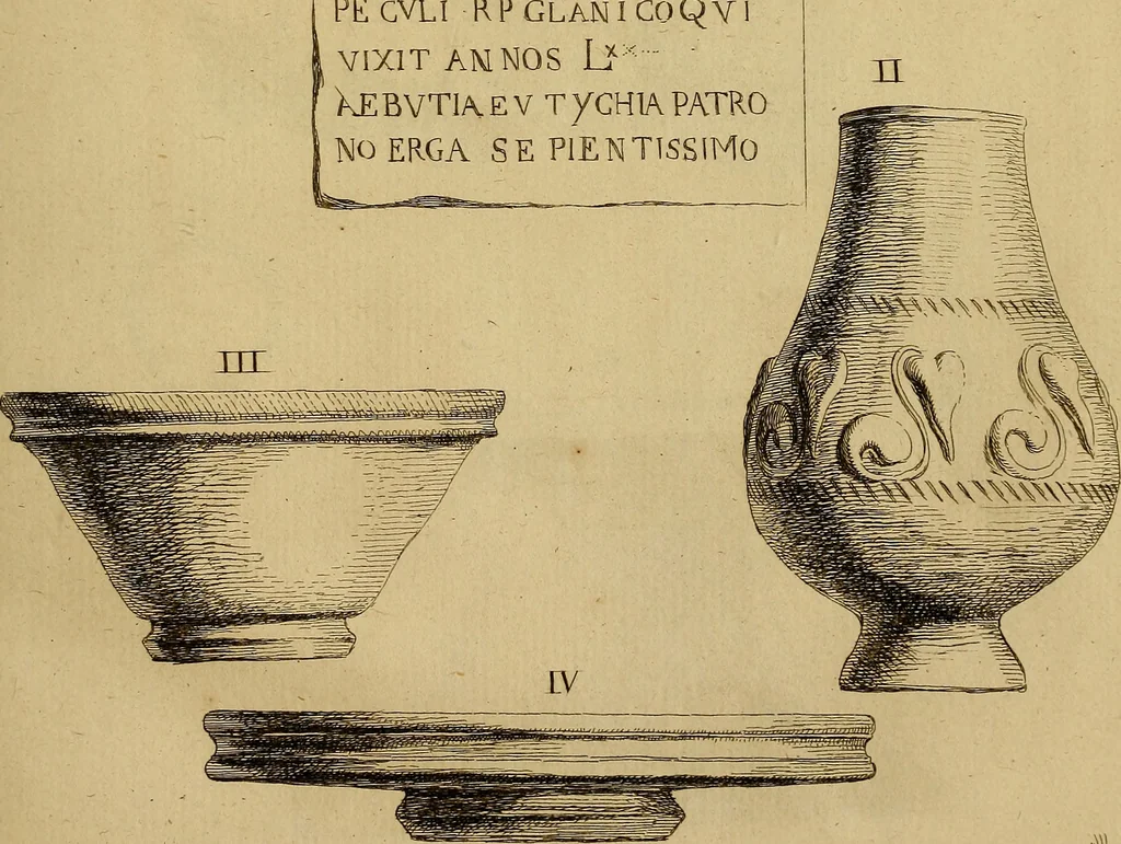An illustration from Recueil d'antiquités égyptiennes, étrusques, greques et romaines, 1752, leaf 518