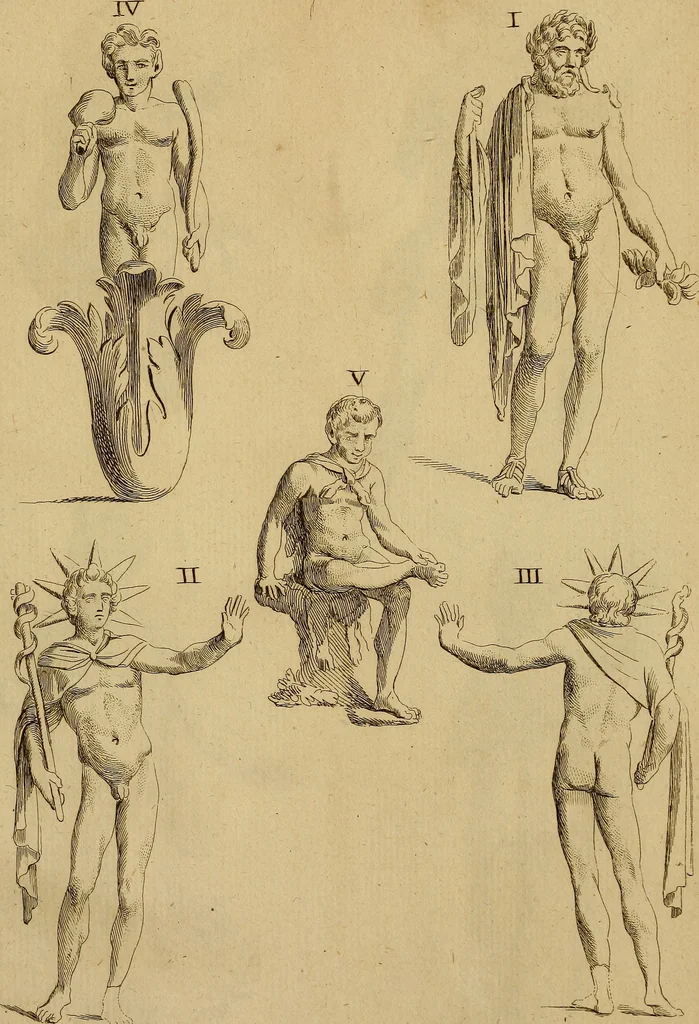 An illustration from Recueil d'antiquités égyptiennes, étrusques, greques et romaines, 1752, leaf 526