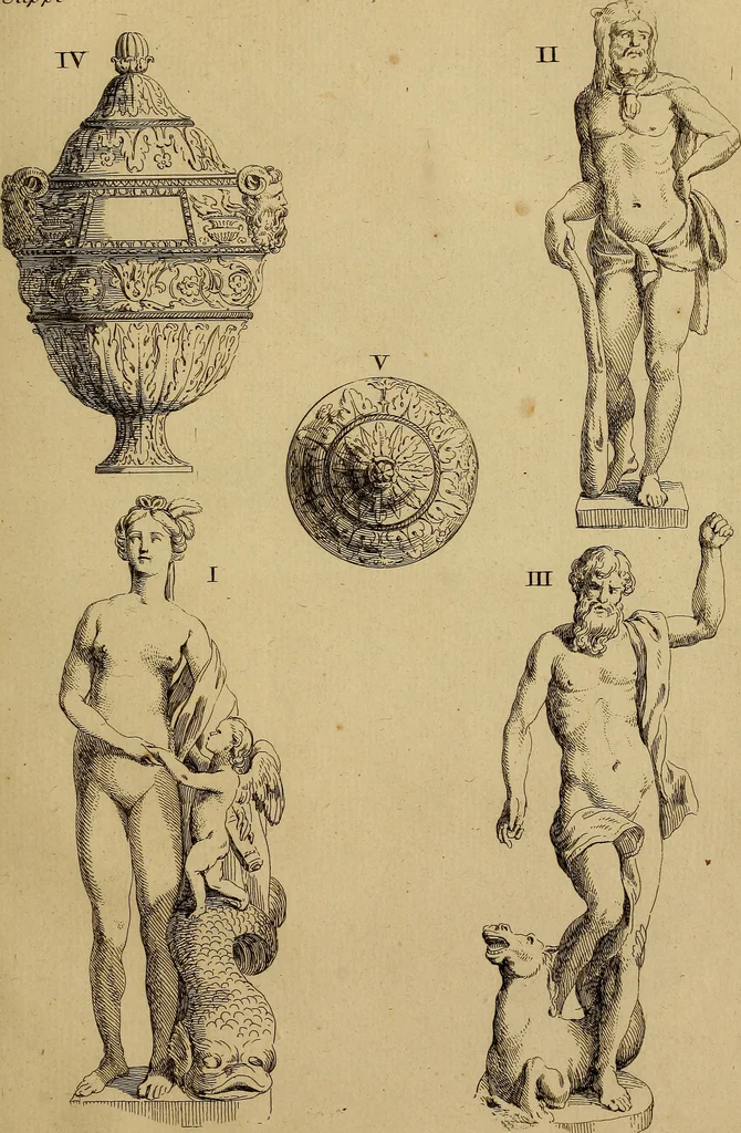 An illustration from Recueil d'antiquités égyptiennes, étrusques, greques et romaines, 1752, leaf 558