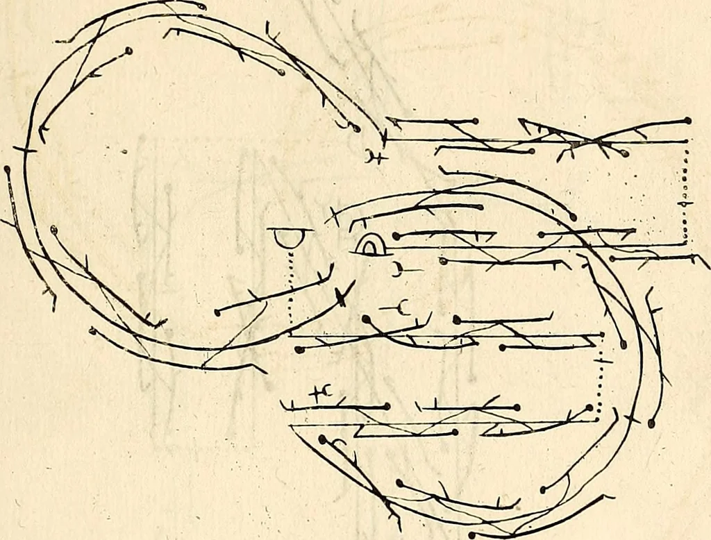 An illustration from Recueil de danses,, 1700, leaf 12