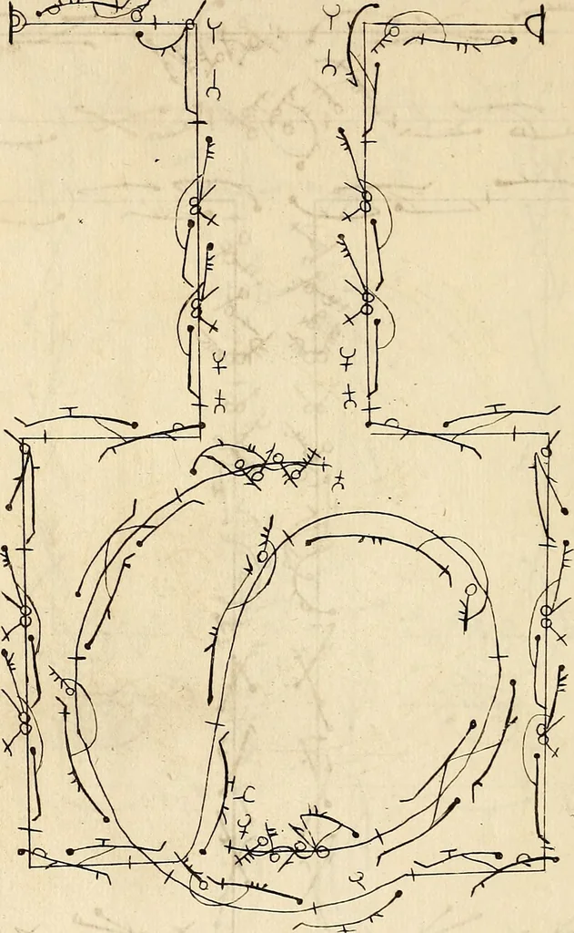 An illustration from Recueil de danses,, 1700, leaf 19