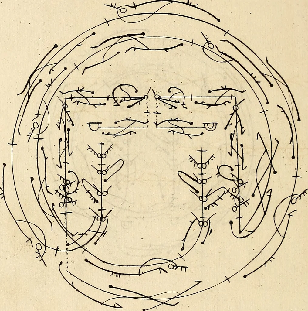 An illustration from Recueil de danses,, 1700, leaf 23