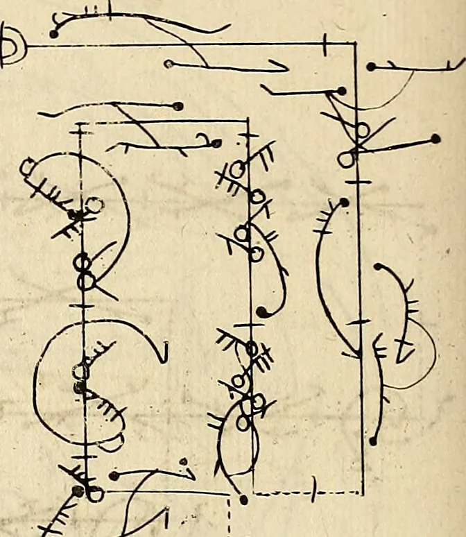 An illustration from Recueil de danses,, 1700, leaf 25
