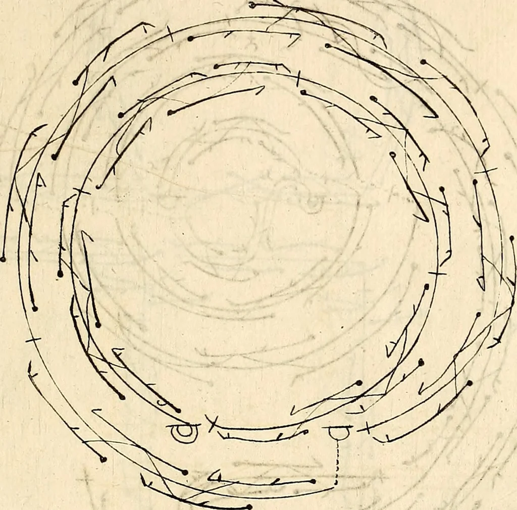 An illustration from Recueil de danses,, 1700, leaf 30