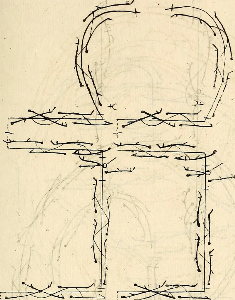 An illustration from Recueil de danses,, 1700, leaf 32