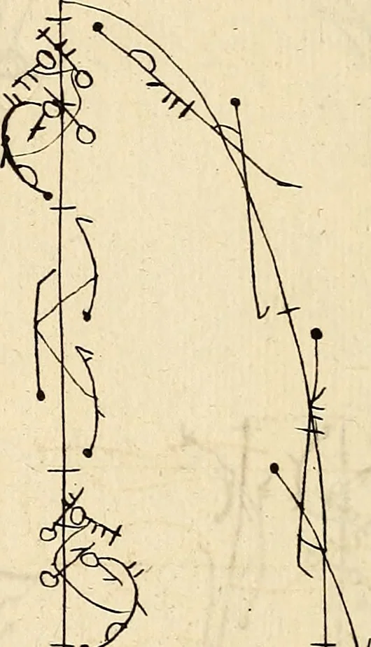An illustration from Recueil de danses,, 1700, leaf 37