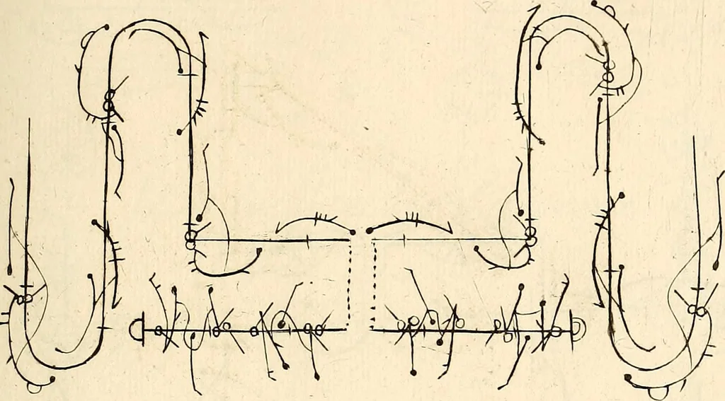 An illustration from Recueil de danses,, 1700, leaf 40