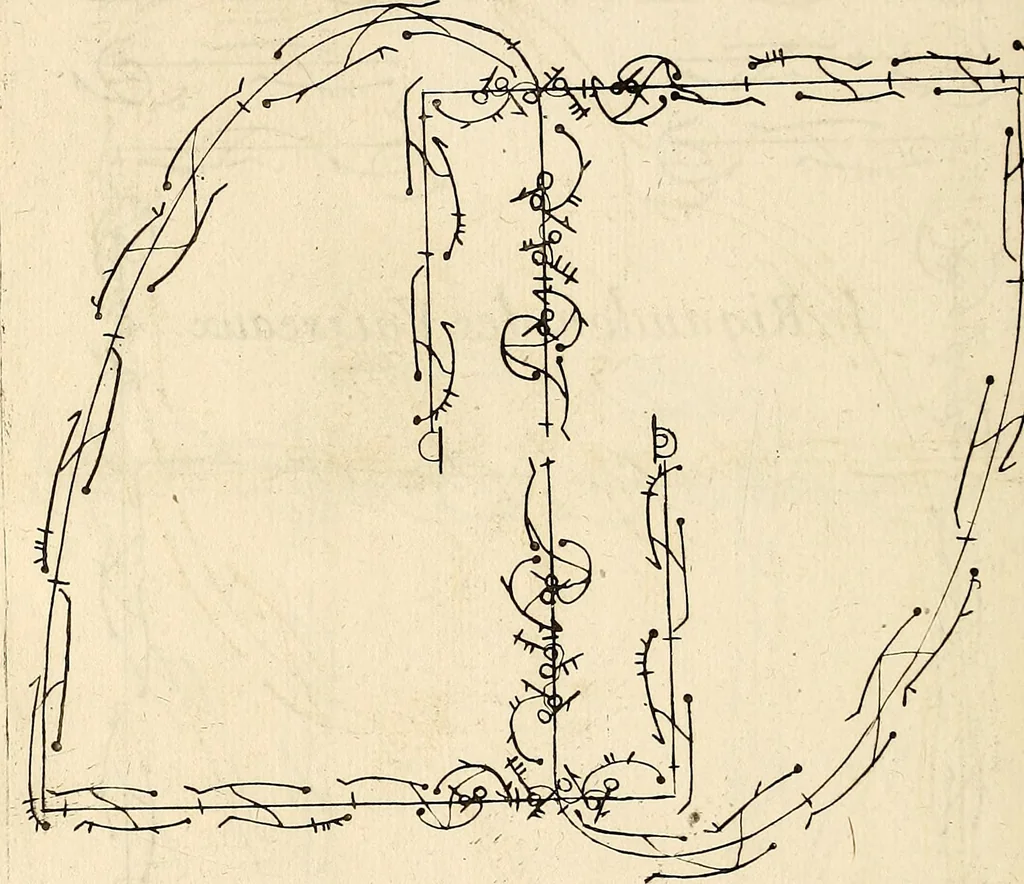 An illustration from Recueil de danses,, 1700, leaf 43