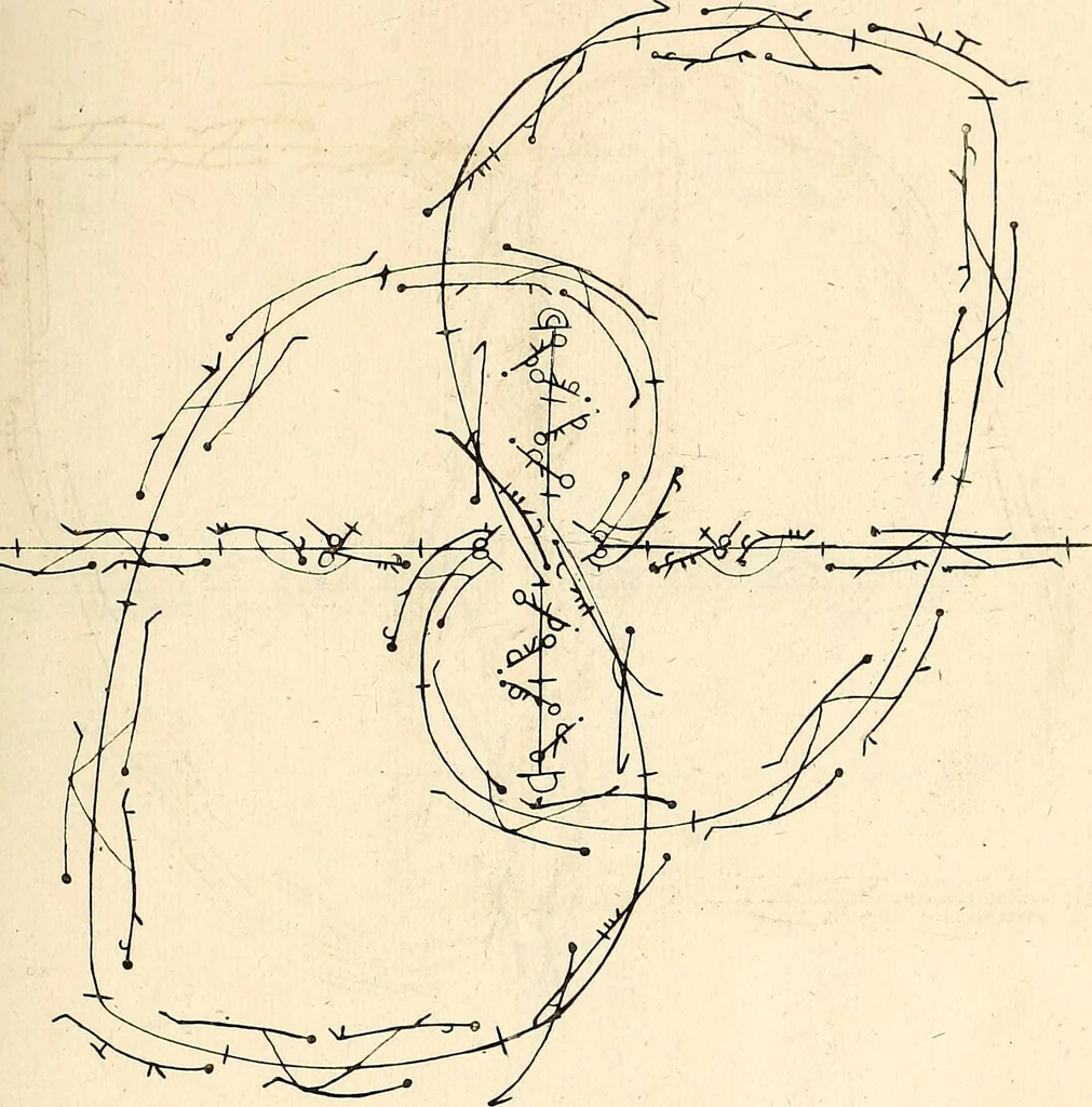 An illustration from Recueil de danses,, 1700, leaf 44