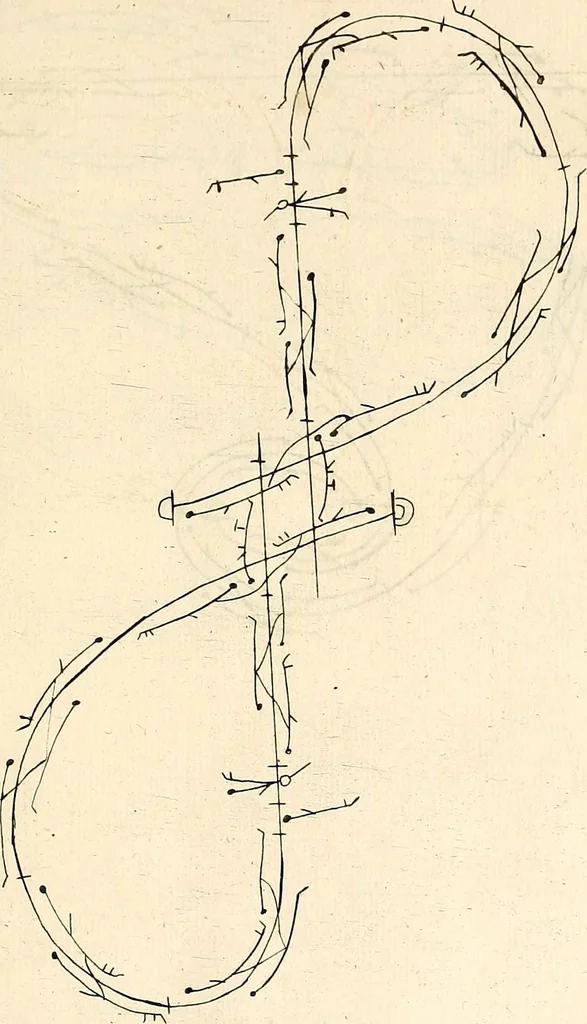 An illustration from Recueil de danses,, 1700, leaf 50